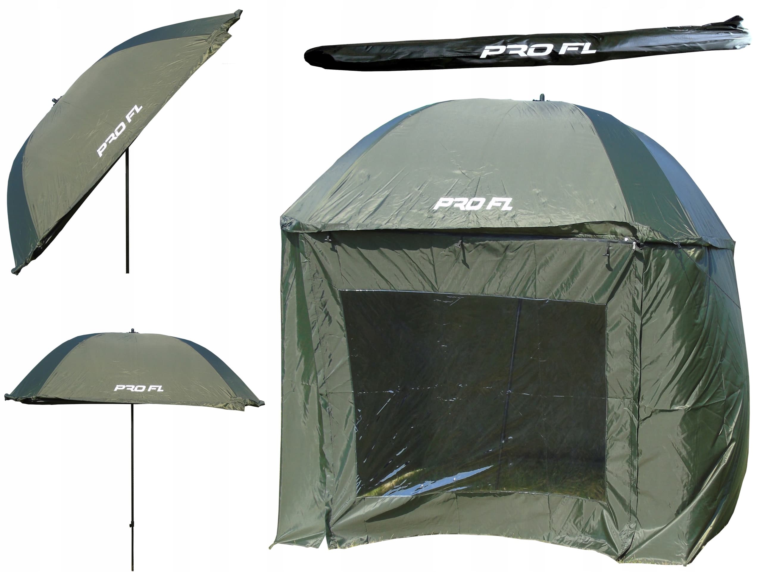 Fishing Umbrella Shelter 2.5 m Waterproof, Rain & Sun Protection